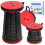 Klappstuhl, Klapphocker, Hocker für Zuhause, Garten, Camping, Rot 1