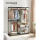 Large Capacity Wardrobe with 3 Hanging Sections & Shelves 2