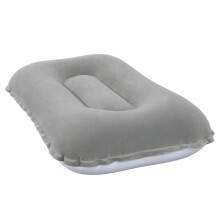 BESTWAY 67121 Reise aufblasbares Velourskissen grau