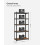 Heavy Duty Shelving Unit with Adjustable Rustic Wood Shelves 5