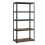Heavy Duty Shelving Unit with Adjustable Rustic Wood Shelves 1