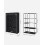 Black Fabric Wardrobe with Shelves and Hanging Rail 7