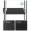 Black Fabric Wardrobe with Shelves and Hanging Rail 5