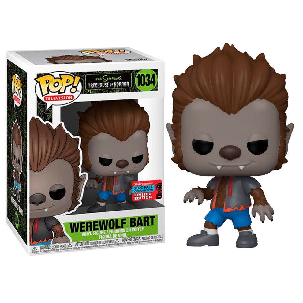 Funko Pop Figure The Simpsons Werewolf Bart Exclusive