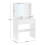 Minimalist White Dressing Table with Mirror & Storage 6