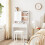 Minimalist White Dressing Table with Mirror & Storage 7