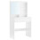 Minimalist White Dressing Table with Mirror & Storage 1
