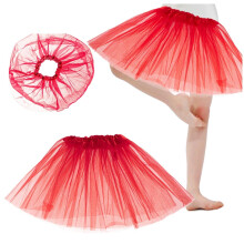 Tüll-Tutu-Rock-Kostüm rot