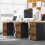 Rustic Mobile File Cabinet with 2 Drawers and Locking Wheels 3