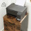 Rustic Mobile File Cabinet with 2 Drawers and Locking Wheels 6