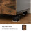 Rustic Mobile File Cabinet with 2 Drawers and Locking Wheels 5