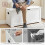 Safety Hinged Storage Bench with High Load Capacity 5