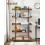Industrial 5-Tier Bookshelf: Stable, Spacious, Easy Assembly 2