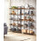Industrial 5-Tier Bookshelf: Stable, Spacious, Easy Assembly 4