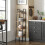 Rustic 4-Tier Ladder Shelf for Books & Decor, Easy Assembly 4