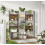 Industrial Style Steel Frame Bookcase, 5 Shelves 5