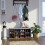 Comfortable Shoe Bench with Cushion and Storage Compartments 4