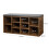 Comfortable Shoe Bench with Cushion and Storage Compartments 3