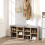 Comfortable Shoe Bench with Cushion and Storage 4