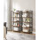 5-Tier Rustic Brown Storage Shelves, Steel Frame 2