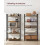 5-Tier Rustic Brown Storage Shelves, Steel Frame 6