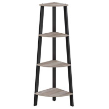 Versatile 4-Tier Corner Shelf for Any Room, Easy to Install