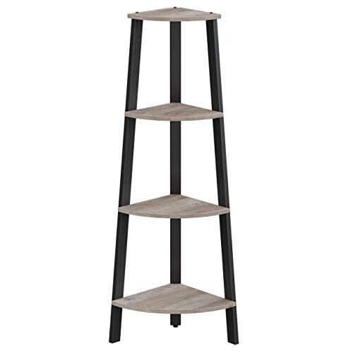 Versatile 4-Tier Corner Shelf for Any Room, Easy to Install