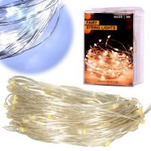 LED-Deko-Drahtlichter 5m 50LED kaltweiß