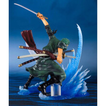 TAMASHII NATIONS Bandai Tamashii Nations Figuartszero Roronoa -Zoro- Yakkodori "Onepiece", Blanc
