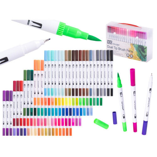 Farbmarker, Markierstifte, Set mit 100 Stück