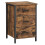 Rustic Industrial Bedside Table with 3 Drawers 1