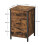Rustic Industrial Bedside Table with 3 Drawers 7