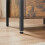 Rustic Brown Industrial Bedside Table with Steel Frame 4