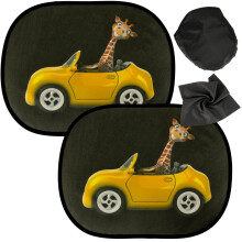 Statischer Sonnenschutzvorhang, Autofensterabdeckung, Giraffe