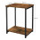 Rustic Brown Industrial Side Tables, Set of 2 3