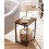 Rustic Brown Industrial Side Tables, Set of 2 4