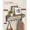 3-in-1 Wall Coat Rack with Shelf, Hooks & Hanging Rail 2