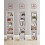 Scandinavian White 6-Tier Adjustable Bookcase 3