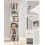 Scandinavian White 6-Tier Adjustable Bookcase 4