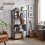 Rustic Industrial Bookcase: Spacious, Stable, Easy Assembly 2