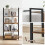 Rustic Industrial Bookcase: Spacious, Stable, Easy Assembly 6
