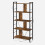 Rustic Industrial Bookcase: Spacious, Stable, Easy Assembly 5
