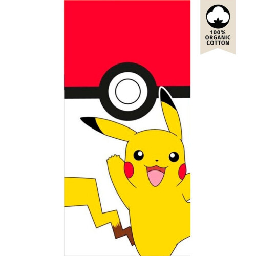 Nintendo Pokemon Pikachu Pokeball beach towel cotton