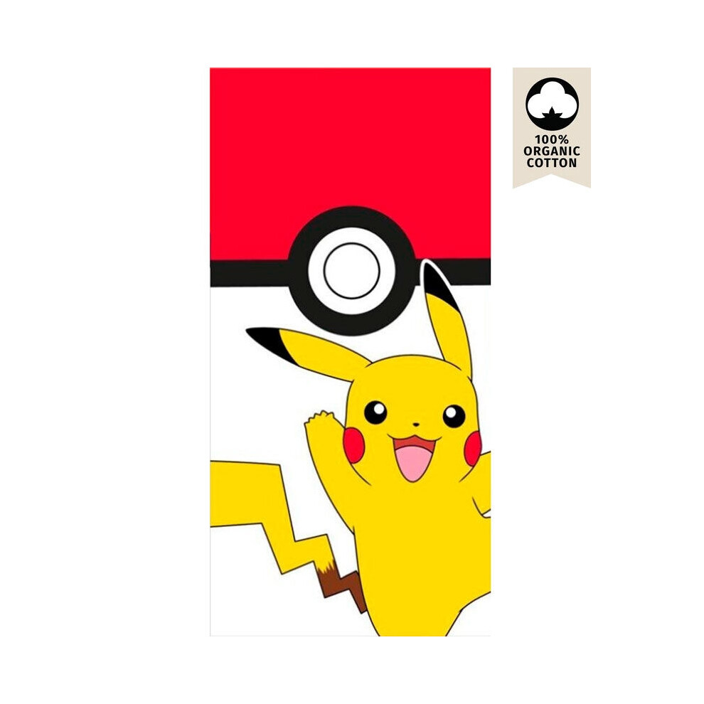 Pokemon Pikachu Pokeball beach towel cotton