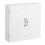 Scandinavian Matte White Bathroom Vanity Cabinet, 2 Shelves 1