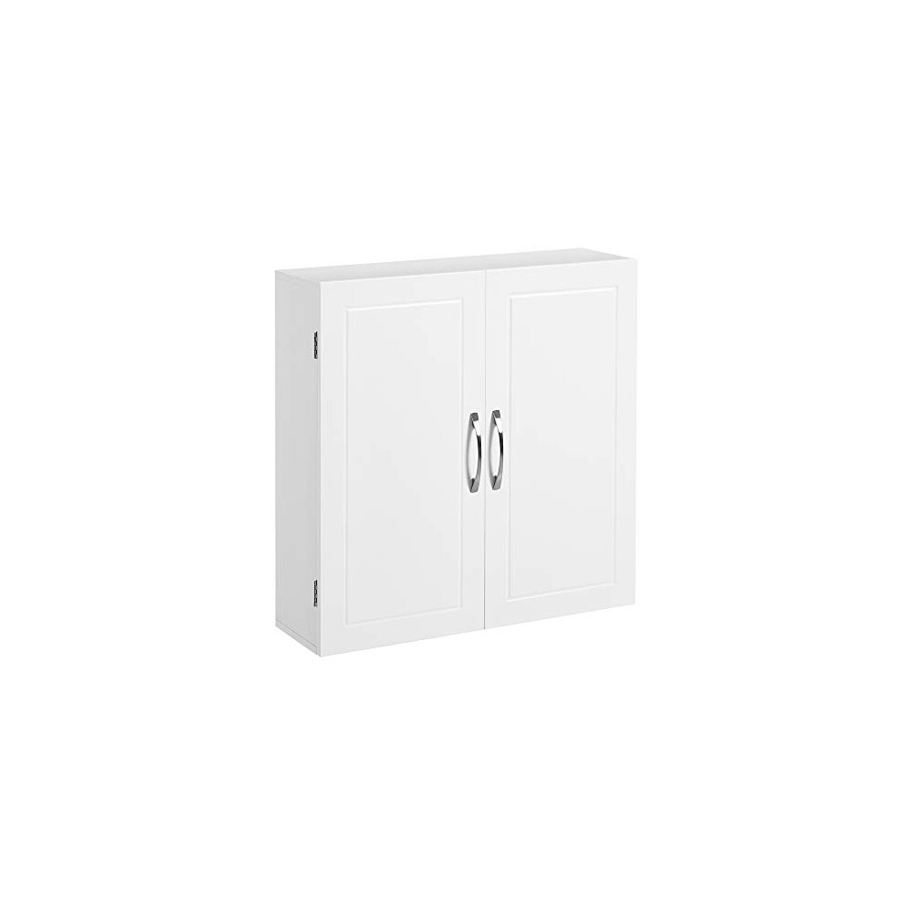 Pricenet Scandinavian Matte White Bathroom Vanity Cabinet, 2 Shelves