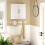 Scandinavian Matte White Bathroom Vanity Cabinet, 2 Shelves 7