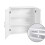 Scandinavian Matte White Bathroom Vanity Cabinet, 2 Shelves 6