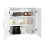 Scandinavian Matte White Bathroom Vanity Cabinet, 2 Shelves 5