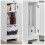 Compact White Bathroom Cabinet with Adjustable Shelves 5